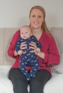 Carly with baby Rhys