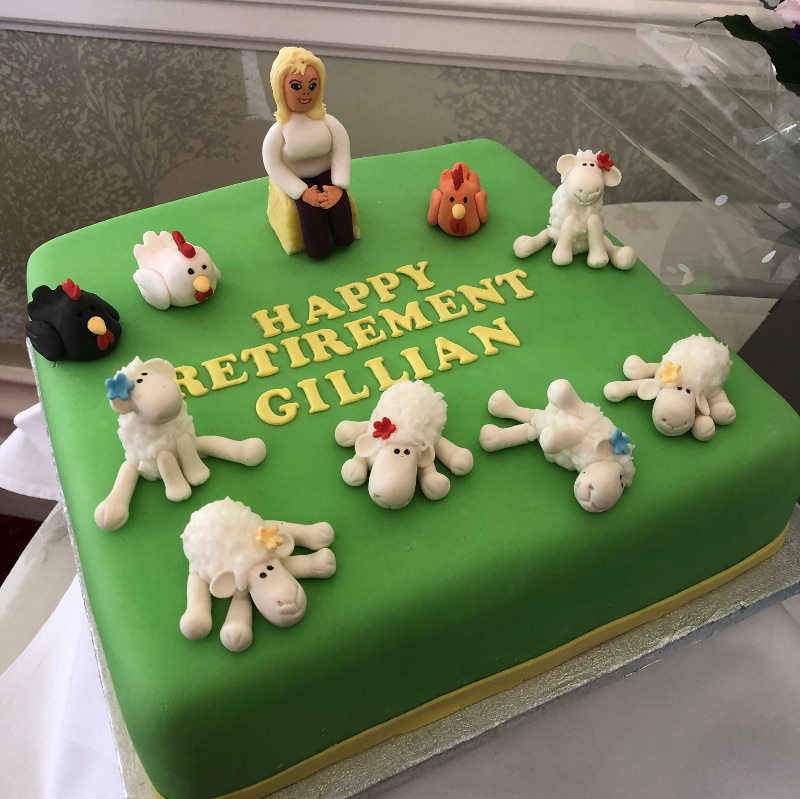Gillian's retirement cake