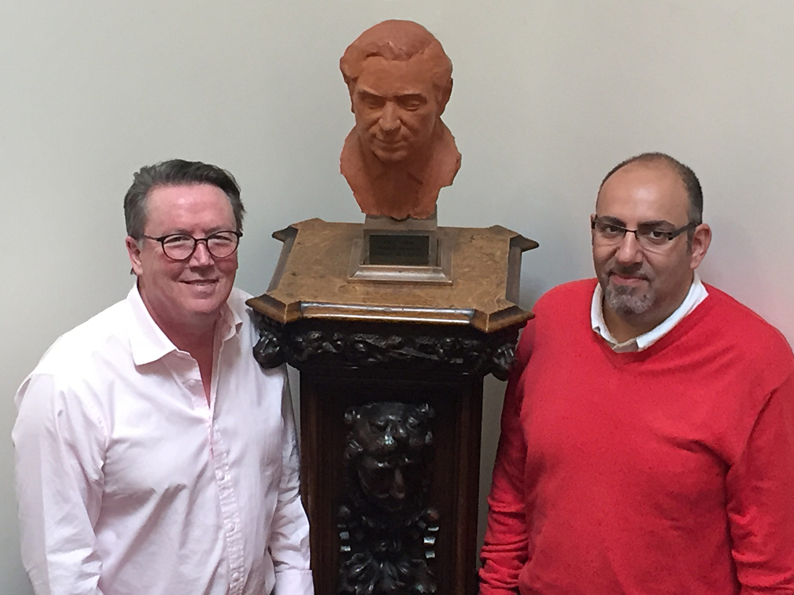 Bust of Patrick Steptoe at Bourn Hall Cambridge