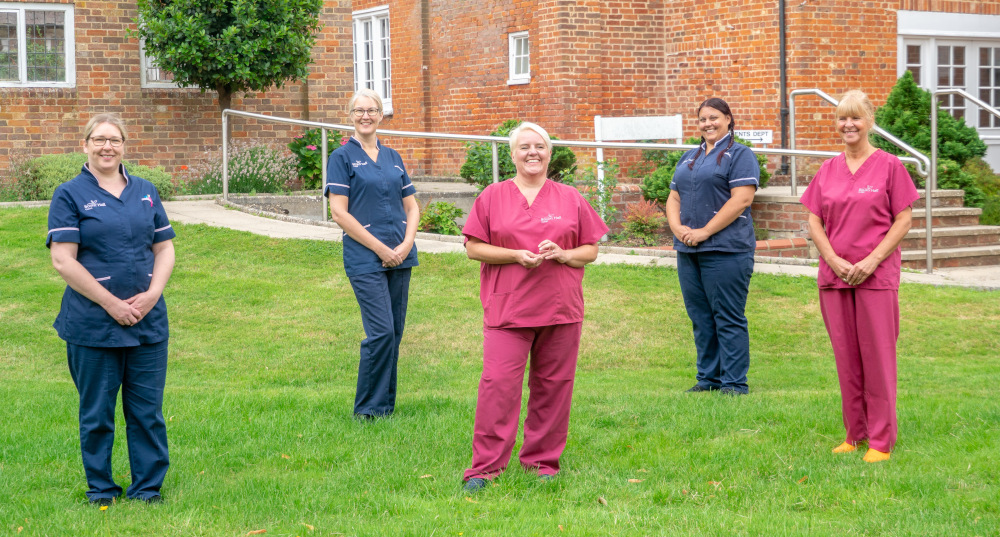 Laura and some of the Cambridge nursing staff