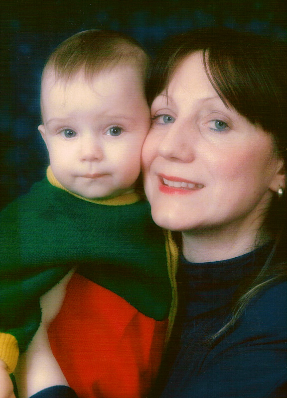 Irene with Robbie at 9 months