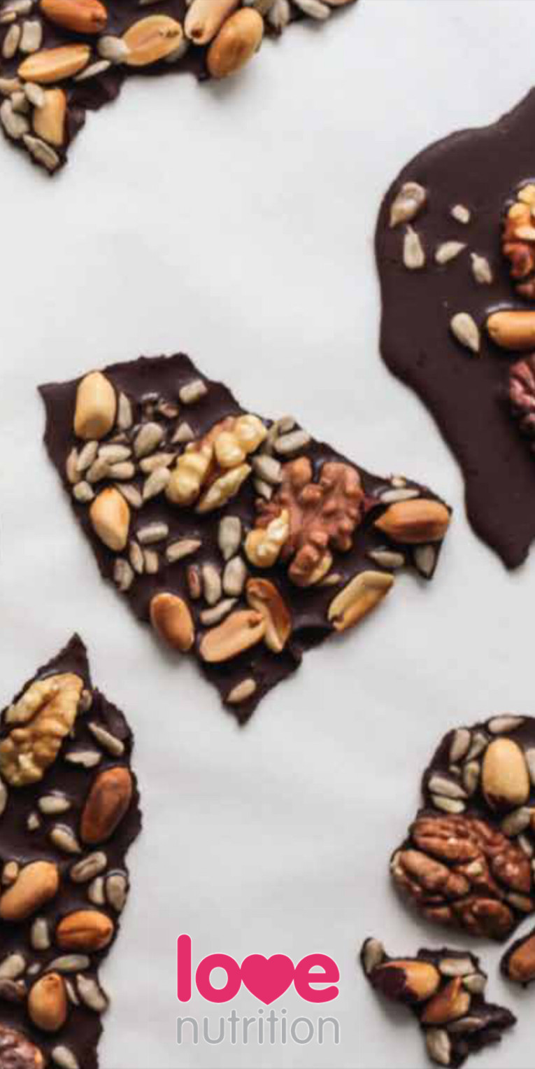 Love Nutrition - Fruit and nut chocolate bark