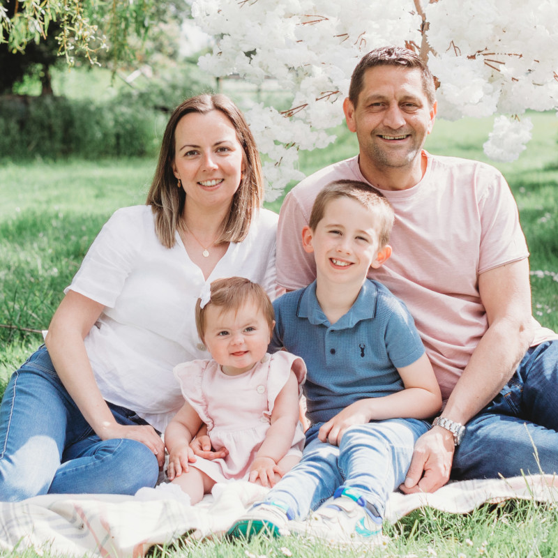 secondary infertility Heidi, James, Logan and Emilia (credit Terri & Lori Studio)