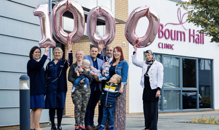 Bourn Hall Norwich staff and patients celebrate the arrival of 1000 babies