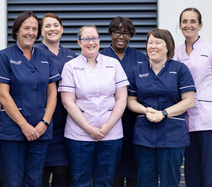 The Bourn Hall Wickford nursing team January 2022
