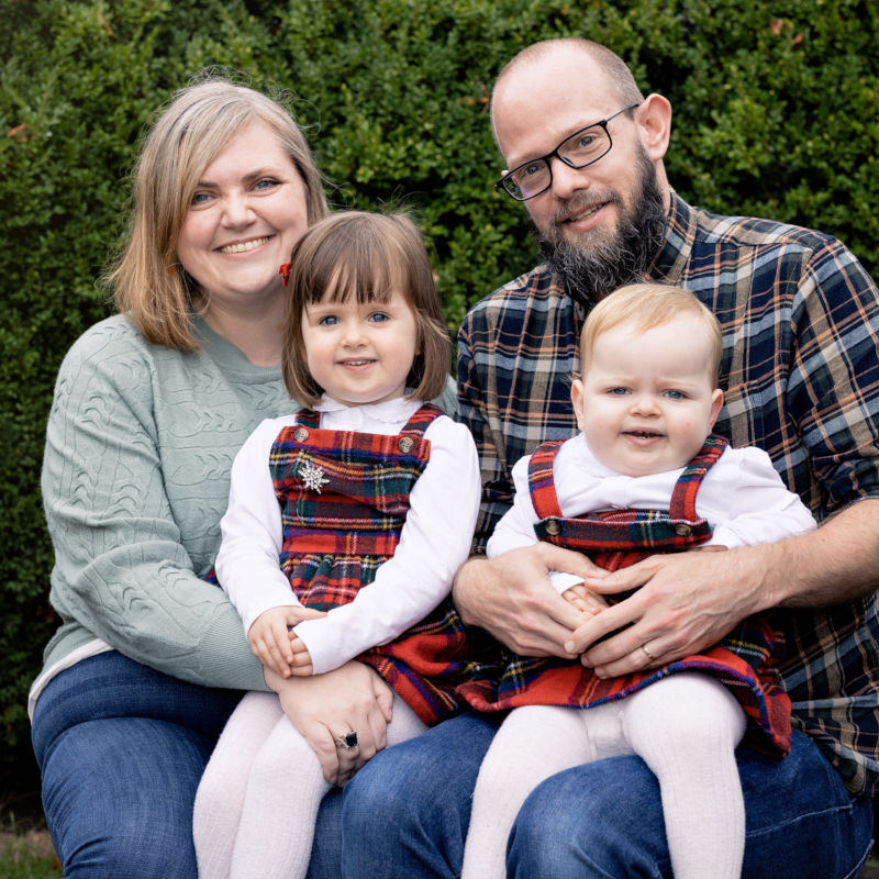 Megan and Mike with Effie and Beatrix