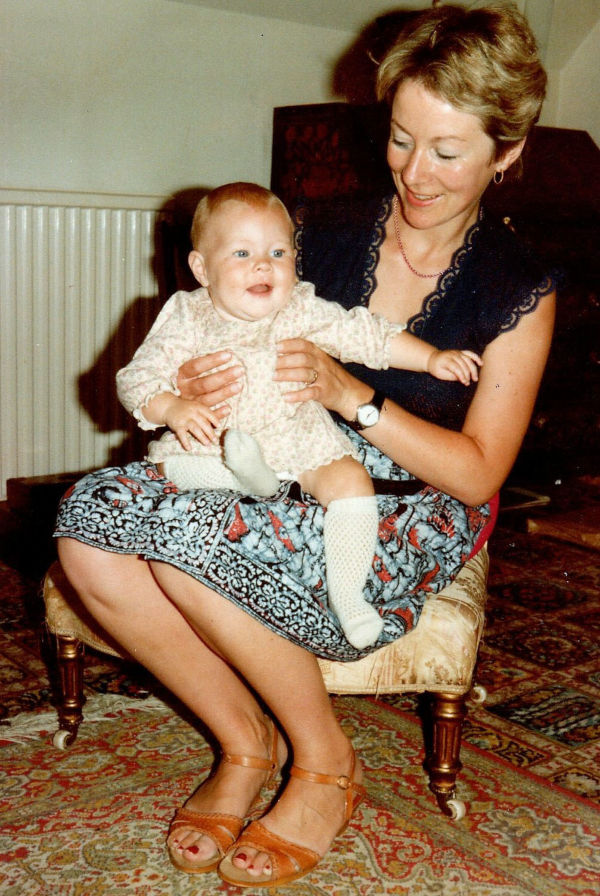Judy with baby Rebecca